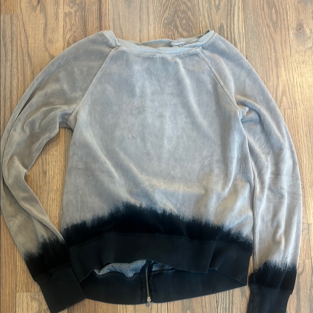 Pam & Gela and Black Tie-Dye Sweater